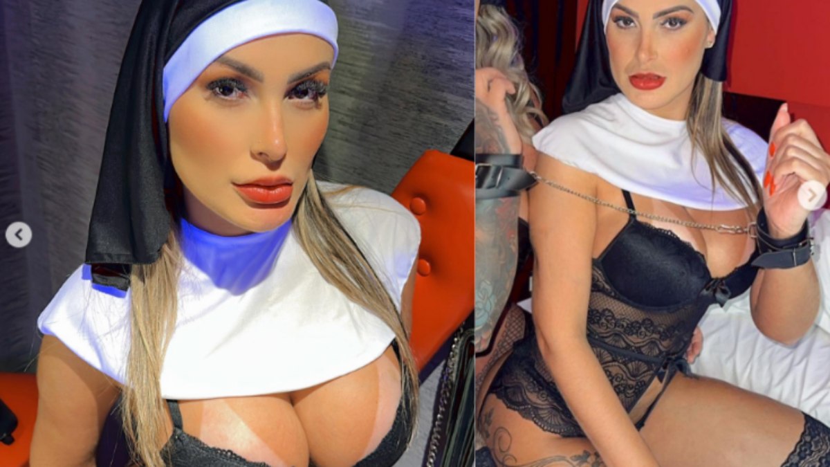 Andressa Urach é criticada após usar fantasia de freira: 'Desrespeito'