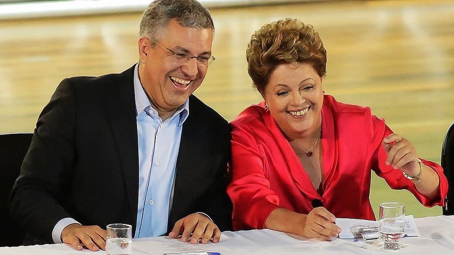 Alexandre Padilha e a ex-presidente Dilma Rousseff (Arquivo)