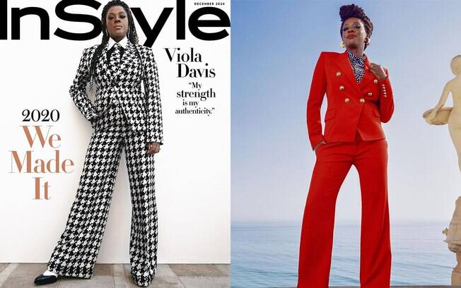Viola Davis é a capa de dezembro da revista InStyle