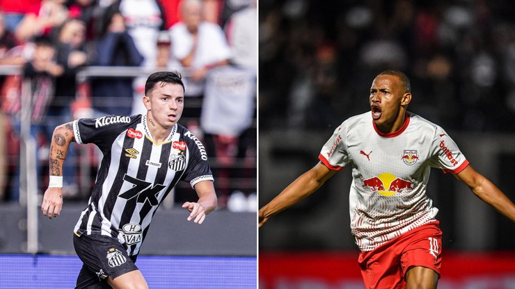 Santos x Bragantino: acompanhe ao vivo o jogo de hoje, 27/04