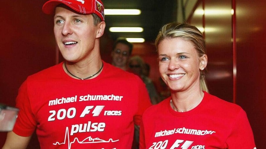 Michael Schumacher e sua mulher Corinna