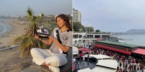 Peruana que torce para o Vasco desafia flamenguistas em Lima