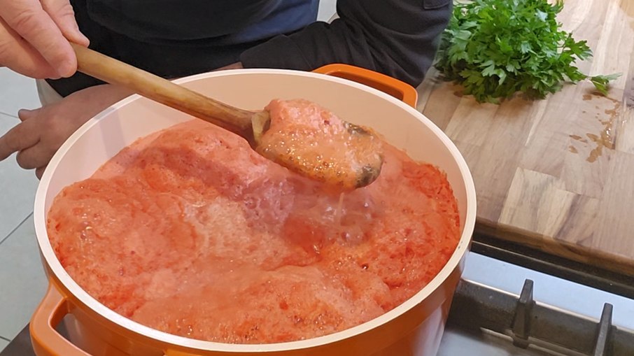 Espuma do molho