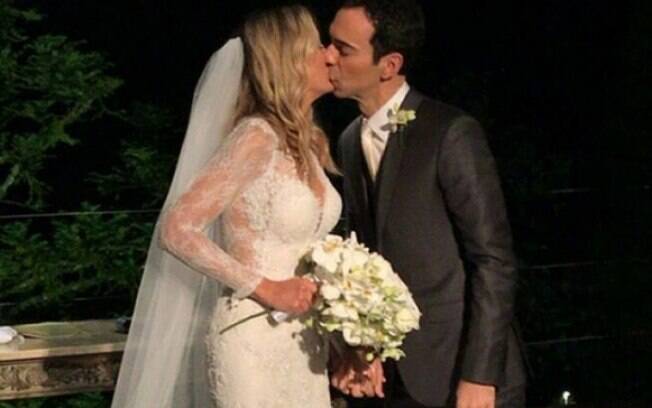 Ticiane Pinheiro e Cesar Tralli se casaram no último sábado (2) em um hotel em Campos od Jordão