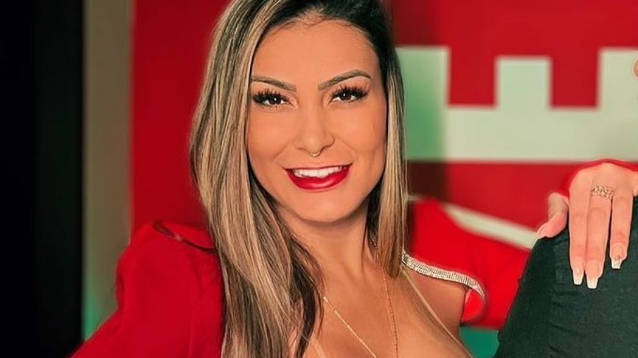 Andressa Urach lança plataforma online de conteúdo adulto por assinatura Fetich em festa no Espaço Metrópole, em São Paulo, na noite dessa terça-feira (26)