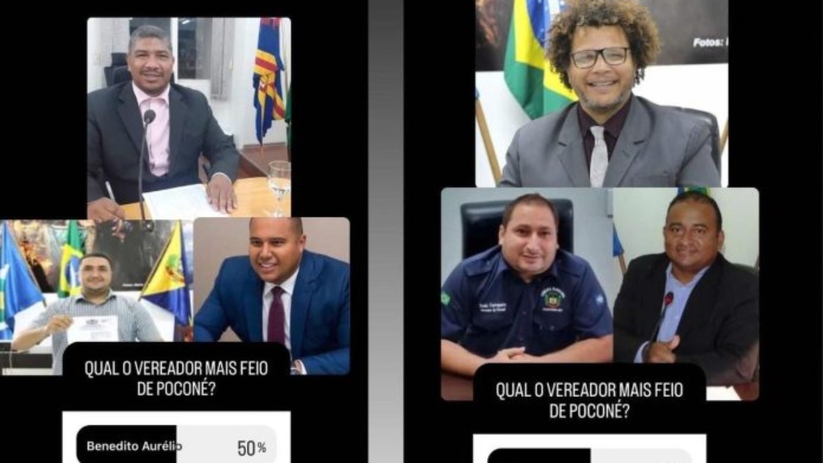 Na enquete realizada no Instagram, o autor, que ainda não foi identificado, selecionou seis vereadores para estarem entre a votação.