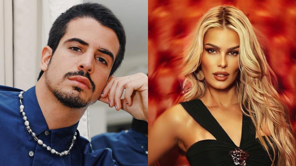 Enzo Ceulari e Yasmin Brunet foram vistos aos beijos