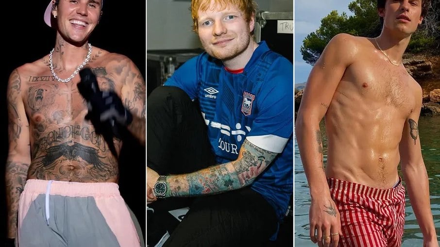 Ed Sheeran revela que comparava o corpo com o de Shawn Mendes e Bieber