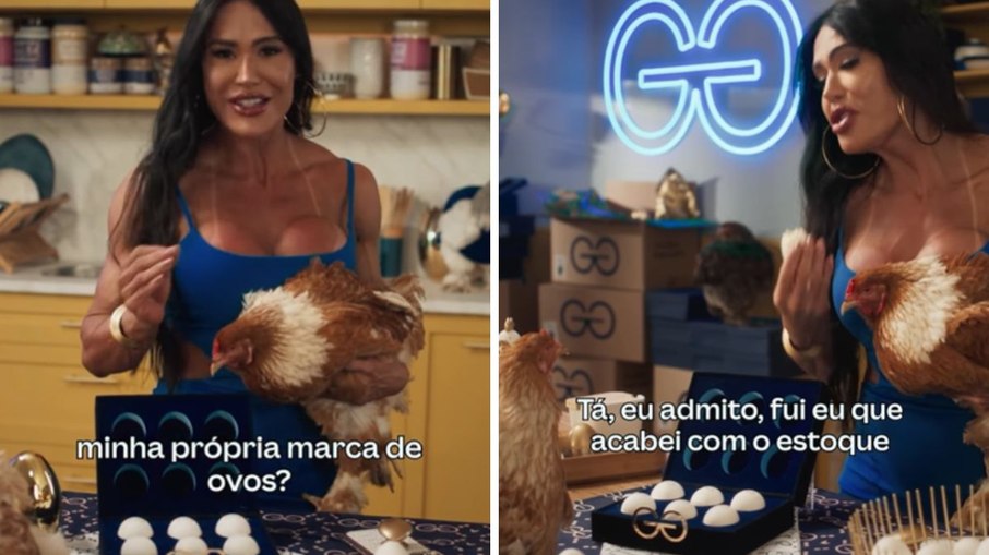 Gracyanne surpreende fãs ao revelar que marca de ovos era publi Gracyanne surpreende fãs ao revelar que marca de ovos era publi