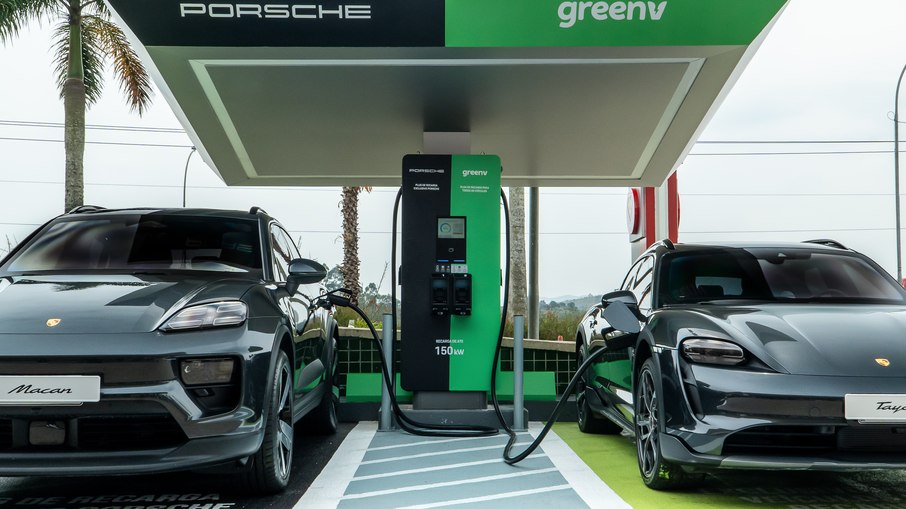 Posto de carregamento Porsch GreenV