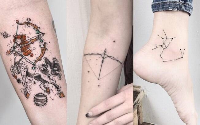 Sagitário e o arco e flecha tem tudo a ver e, por isso, o símbolo pode ser uma boa alternativa para fazer a tatuagem de signo