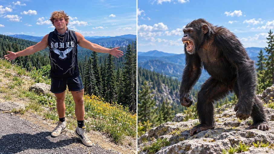 O lutador amador Cole “Wavy” Johnson aceitou o combate contra um chimpanzé