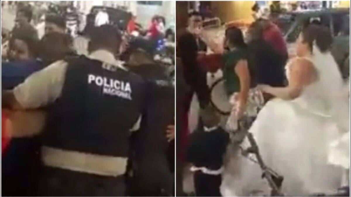 Los agentes de policía interrumpen el matrimonio y arrestan al novio durante la ceremonia;  Mira el video |  Globalismo