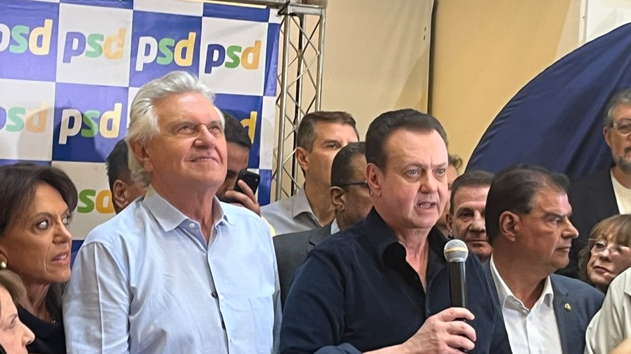 Ronaldo Caiado e Gilberto Kassab, na convenção Ronaldo Caiado e Gilberto Kassab, na convenção