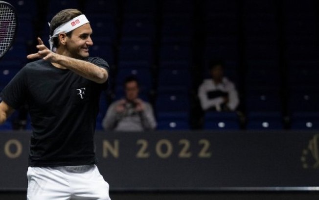 Federer faz 1º treino para a Laver Cup e despedida