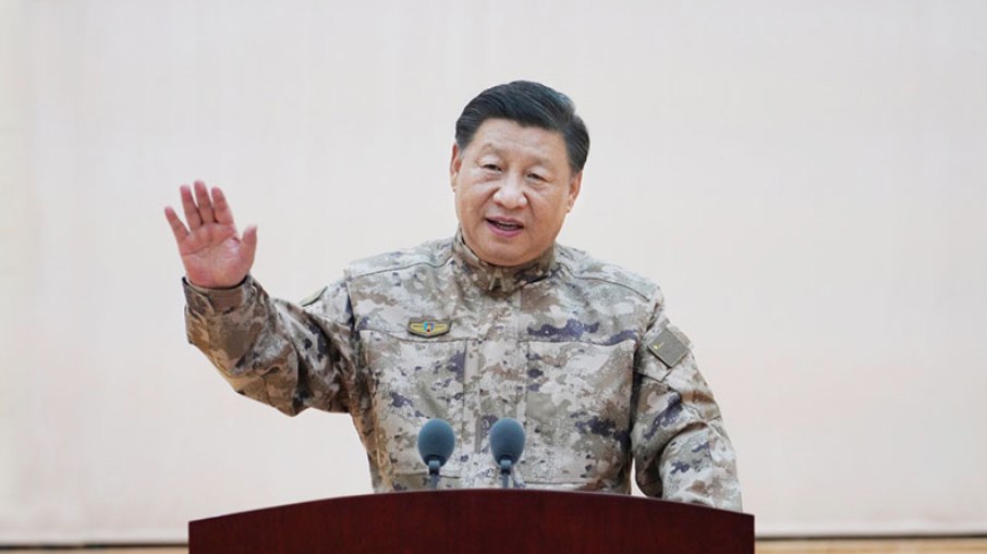 Xi Jinping fez um discurso à Comissão Militar Central da China