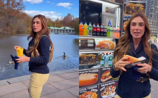 Nicole Bahls curte aniversário em Nova York e manda recado