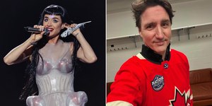 Romance no ar? Justin Trudeau vai a show de Katy Perry