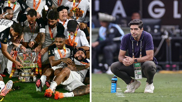 Corinthians supera o Palmeiras em 2025:&nbsp;2 títulos x 3 vices