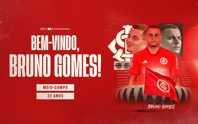 Internacional anuncia a contratação de Bruno Gomes