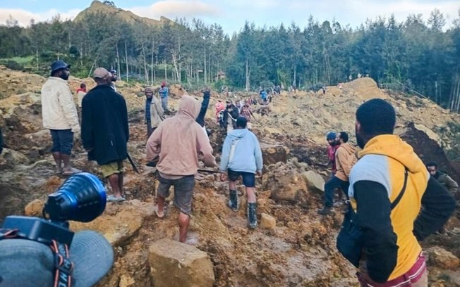 As autoridades temem um número elevado de mortes após deslizamento de terra em Papua-Nova Guiné