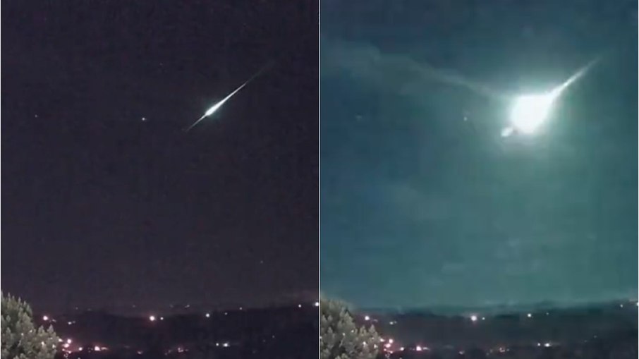 Passagem de meteoro foi registrada na madrugada desta segunda-feira (28) no céu do RS
