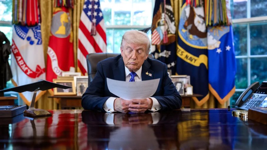 Donald Trump, presidente dos Estados Unidos Donald Trump, presidente dos Estados Unidos