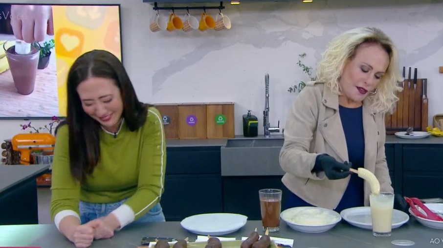 Ju Massaoka e Ana Maria Braga no 