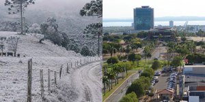 Brasil tem -9,2°C no Sul e 36,7°C no Norte no mesmo dia