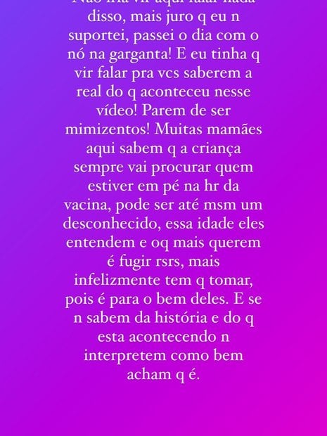 Babá de Maria Alice se pronuncia após polêmica de Virginia e Evaristo Costa