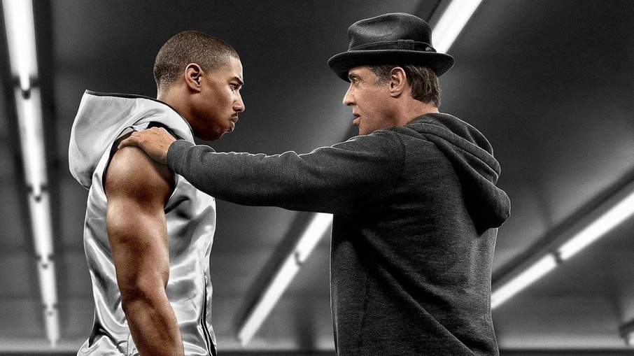 Michael B. Jordan e Sylvester Stallone em Creed.