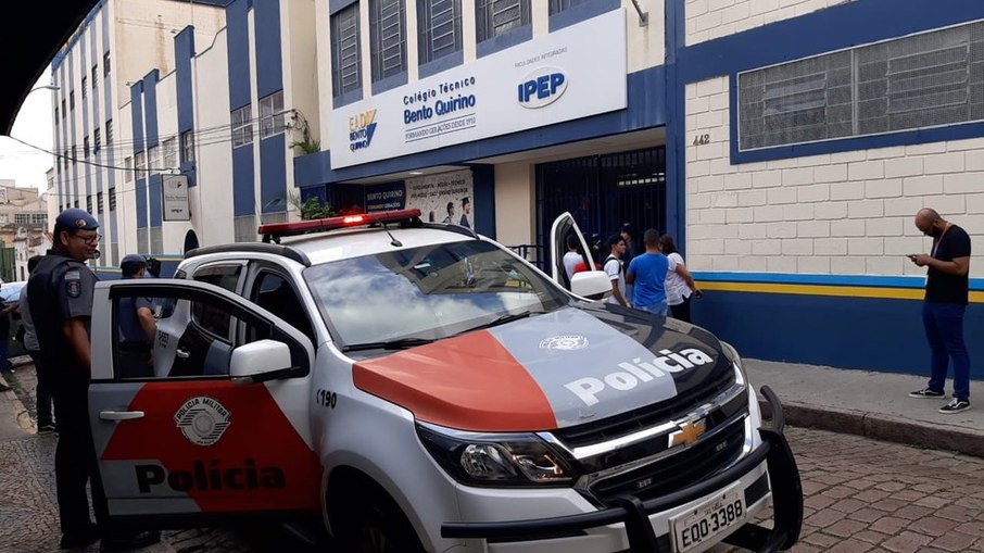 Colégio Técnico Bento Quirino, no centro de Campinas, onde dois alunos foram esfaqueados.