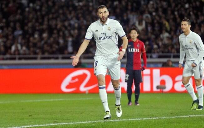 Benzema abriu o placar da final do Mundial de Clubes aos 8 minutos de jogo