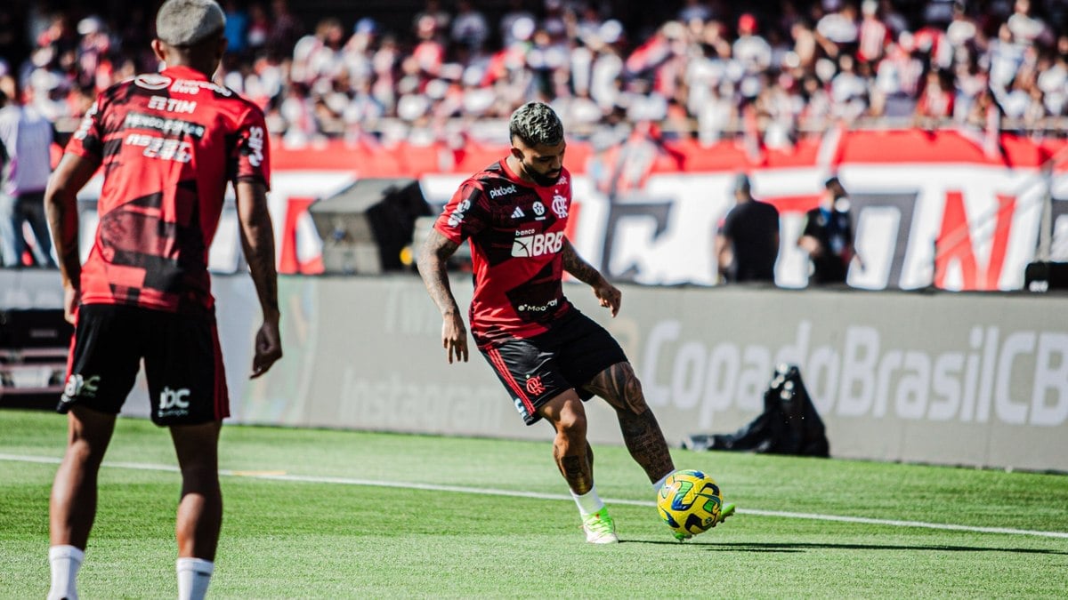 Gabigol soma cinco partidas pelo Flamengo no Brasileirão 2024