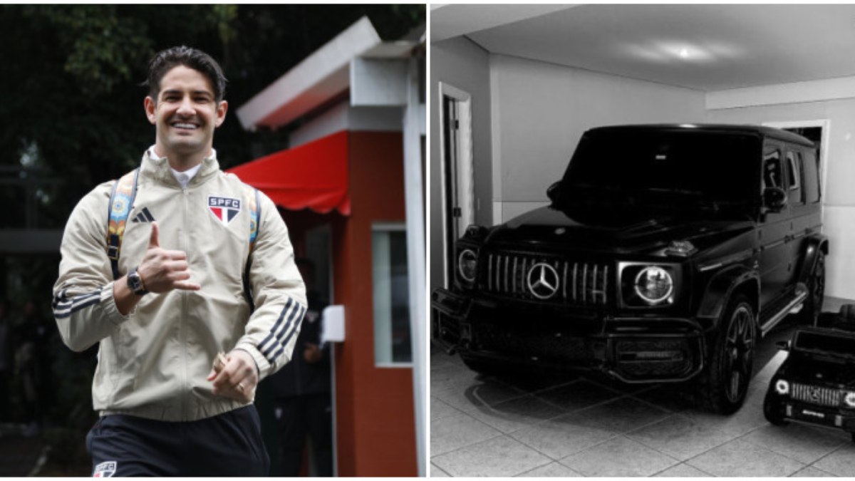 Alexandre Pato presentou o filho com um mini carro elétrico