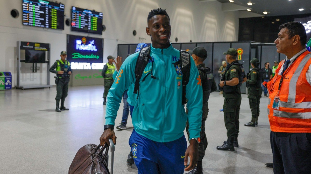 Chegada à La Paz: Titular nesta terça, Luiz Henrique desembarca com a Seleção na Bolívia