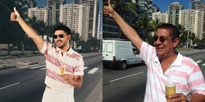 Vestido de Zeca Pagodinho, Pedro Sampaio agita bloco em BH
