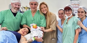 Médico de Lauana Prado se emociona após parto: "Celebrar a vida"