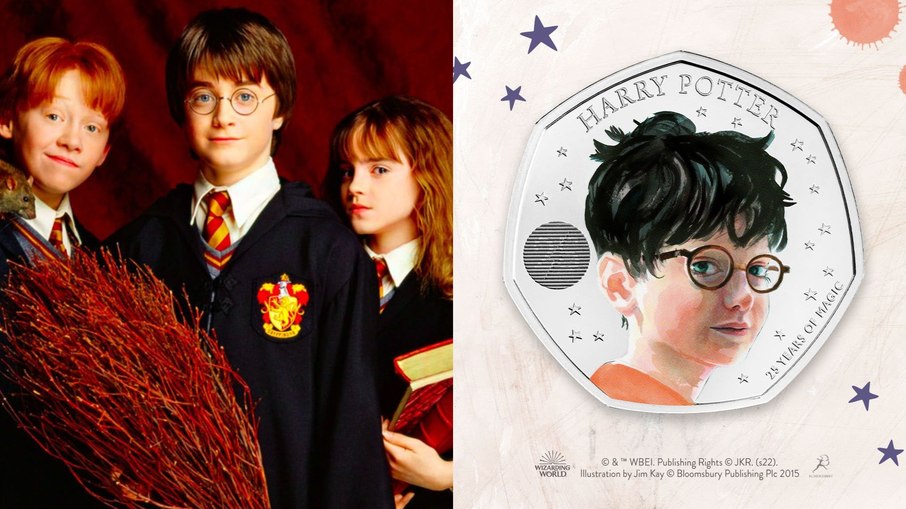 Harry Potter estampa moedas britânicas em edição comemorativa