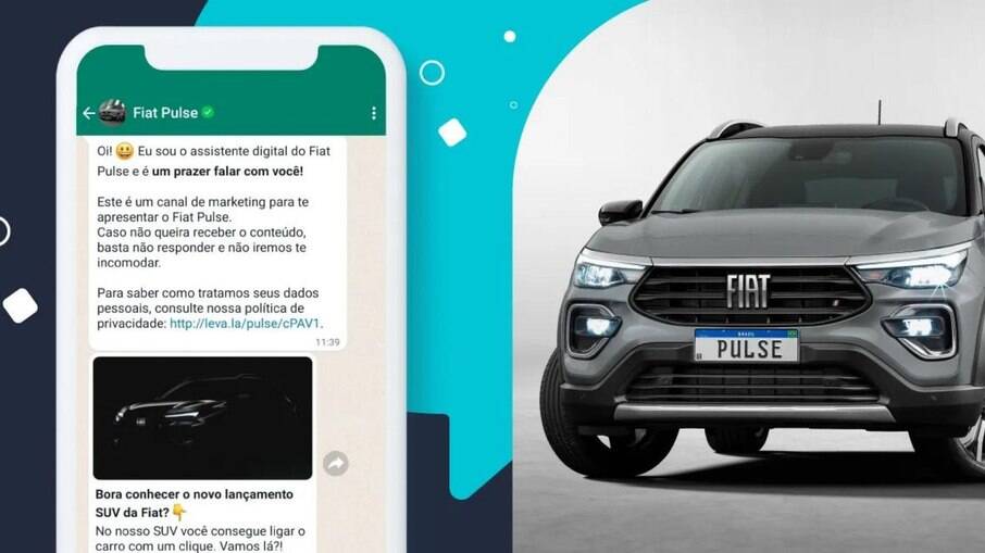 Assistente virtual do Fiat Pulse permite uma compra mais dinâmica com sistema bastante lúdico e interativo.