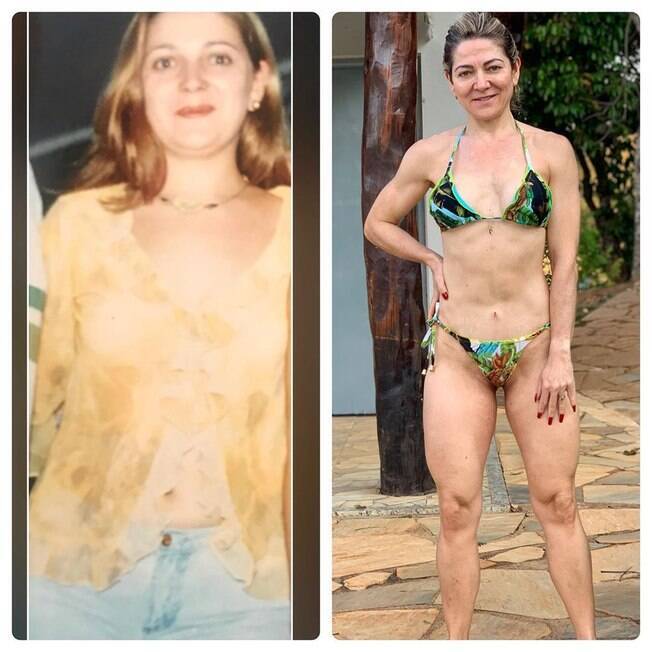 Karina Lucco mostra antes e depois 