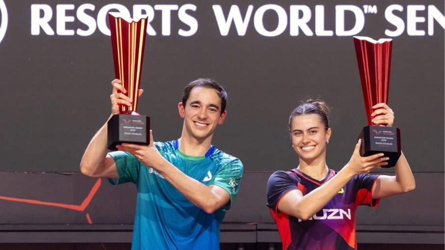 Hugo Calderano e Bruna Takahashi conquistam título inédito
