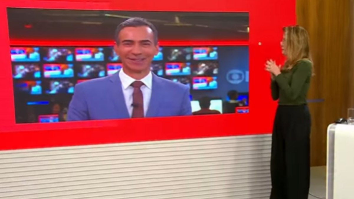 César Tralli e Natuza Nery se emocionam em despedida