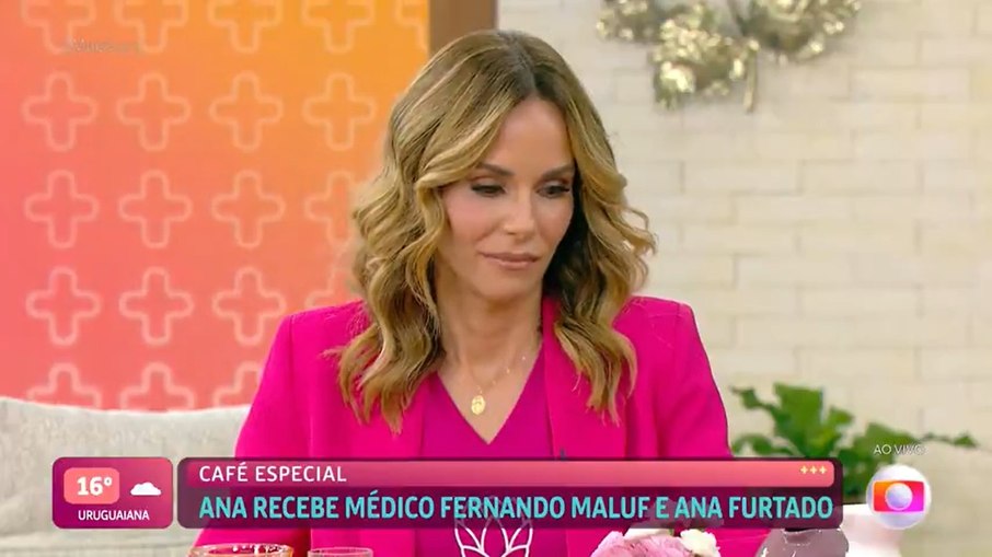 Ana Furtado retirou tumor de mama em 2018 e falou sobre seu tratamento durante o Mais Você, de Ana Maria Braga