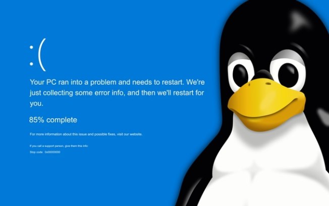 Linux terá Tela Azul da Morte melhor que a do Windows
