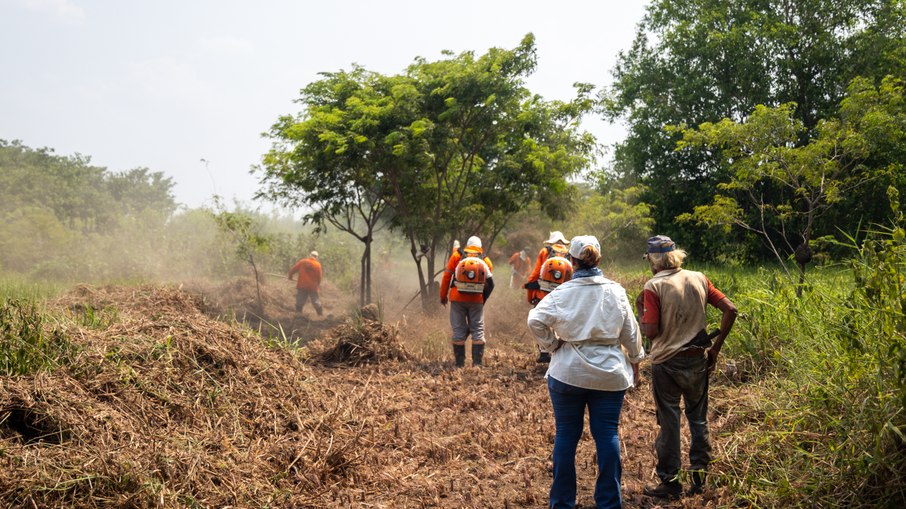 Brigada realiza prevenção no Pantanal