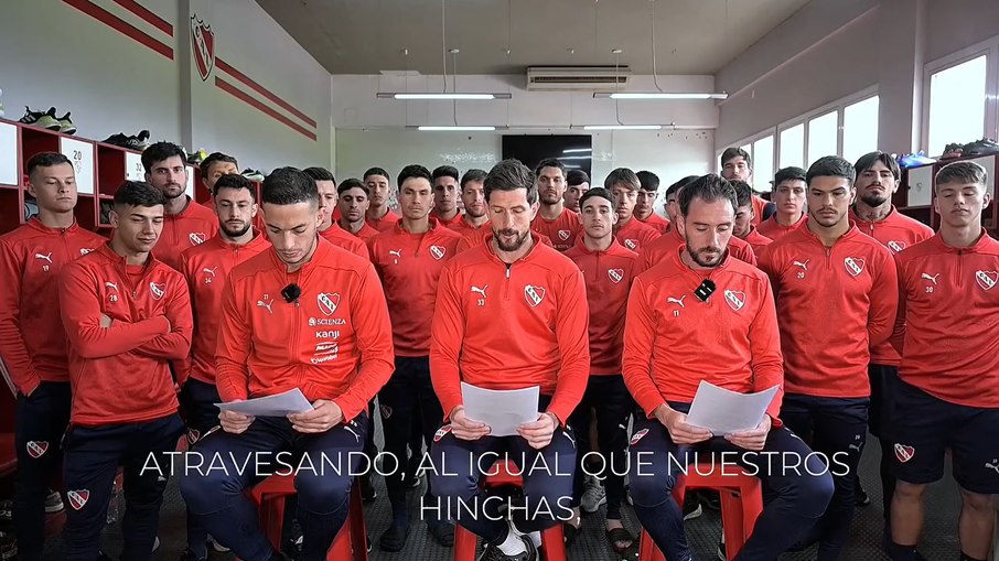 Elenco do Independiente lamentou a decisão da Conmebol