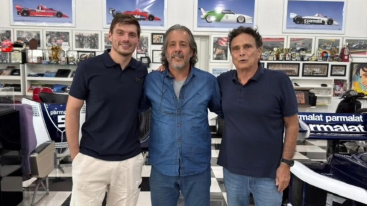 Verstappen encontra Piquet em Brasília antes do GP de São Paulo