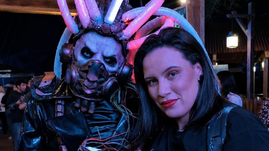 Clary Silva durante a Hora do Horror 2026 Clary Silva durante a Hora do Horror 2026