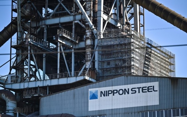 Foto mostra as instalações da East Nippon Works Kashima Area, da Nippon Steel em Kashima, Ibaraki, ao norte de Tóquio, em 6 de dezembro de 2024